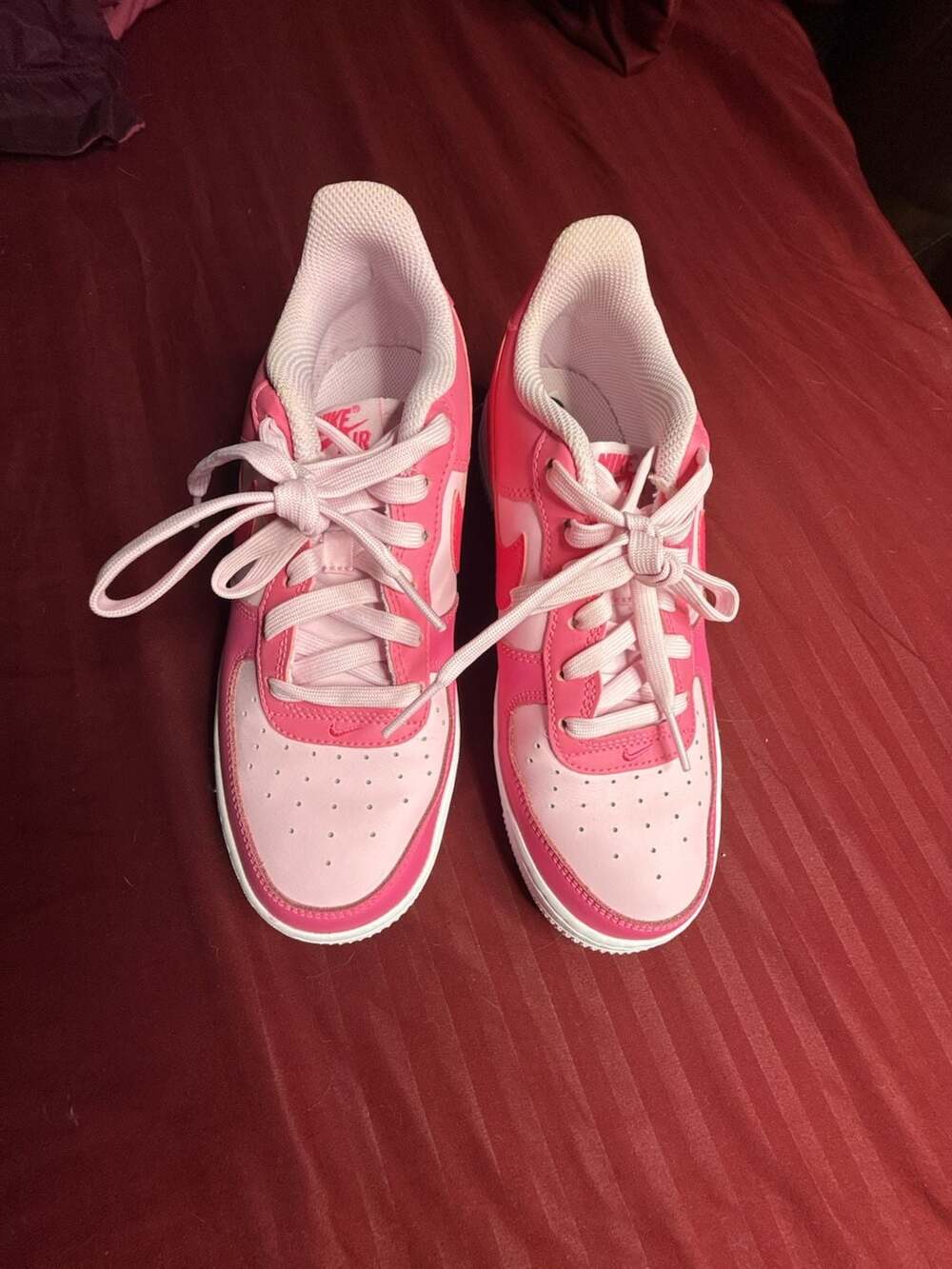 Nike Air Force 1 Low Size 6Y Pink White